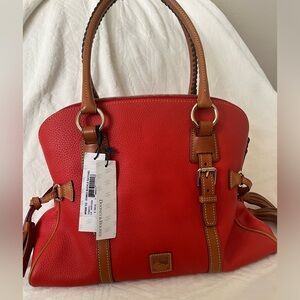 Dooney & Bourke Domed Buckle Leather Satchel